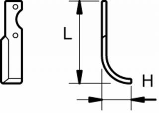 NÔŽ MULČOVAČA Ľ H50 L172 d9 (PASQUALI)