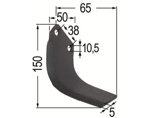 NÔŽ MULČOVAČA Ľ H65 L185 S178 d8,5 (CARRARO ANTONIO)