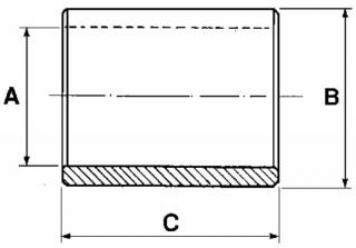 PÚZDRO REDUKČNÉ KOVOVÉ CAT1a/2a A19,4 B25,4 C51mm