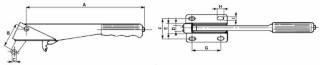 RUČNÁ BRZDA FIAT A296 B57,2 C8 D9 E20,5 F49 G69 H16,5 I9mm