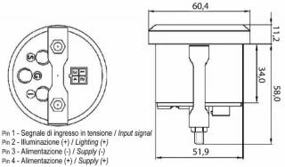 TEPLOMER BUDÍK 24V D52,5mm IP65 40°C AŽ 120°C