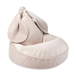 Detské kreslo sedací vak Wigiwama® - Dusty Beige Bunny Beanbag - Vestys |  WGM-003-1