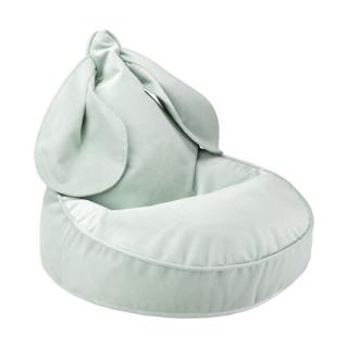 Detské kreslo sedací vak Wigiwama® - Misty Green Bunny Beanbag - Vestys |  WGM-003-2