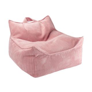 Detské kreslo sedací vak Wigiwama® - Pink Mousse Beanbag Chair - Vestys |  WGM-001-8