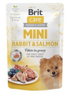 Brit Care Mini Rabbit &amp; Salmon fillets in gravy 85g