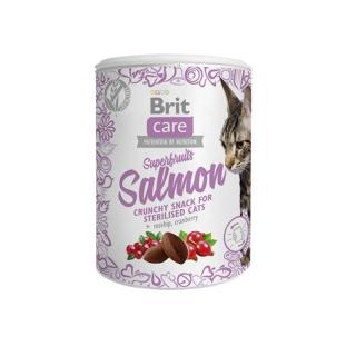 Brit Care snack pre mačky Superfruits losos 100g