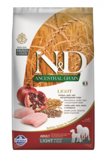 Farmina N&amp;D Dog AG Adult Medium &amp; Maxi, Light, Chicken, spelt, oats &amp; pomegranate 2,5kg