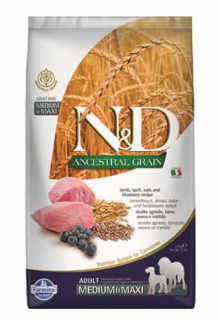 Farmina N&amp;D Dog AG Puppy Medium &amp; Maxi, Lamb, spelt, oats &amp; blueberry 2,5kg