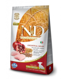 Farmina N&amp;D Dog AG Puppy Mini, Chicken, spelt, oats &amp; pomegranate 0,8kg