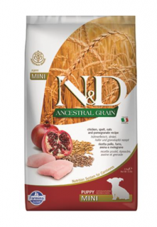 Farmina N&amp;D Dog AG Puppy Mini, Chicken, spelt, oats &amp; pomegranate 2,5kg