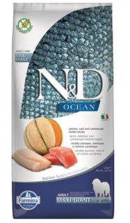 Farmina N&amp;D Dog OCEAN (GF) Adult Giant Maxi, Salmon, cod &amp; cantaloupe melon 12kg