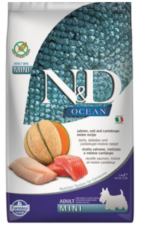 Farmina N&amp;D Dog OCEAN (GF) Adult Mini, Salmon, Cod &amp; cantaloupe melon 2,5kg