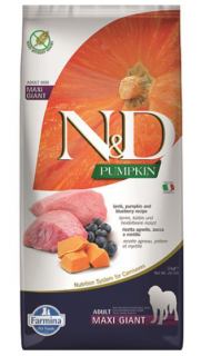 Farmina N&amp;D Dog PUMPKIN (GF) Adult Giant Maxi, Lamb &amp; blueberry 12kg