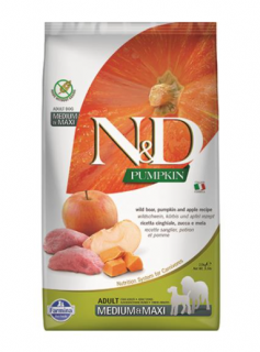 Farmina N&amp;D Dog PUMPKIN (GF) Adult Medium &amp; Maxi, Boar &amp; apple 2,5kg