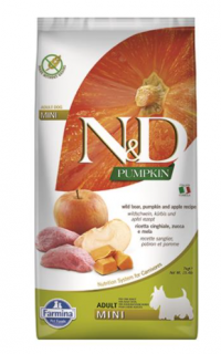 Farmina N&amp;D Dog PUMPKIN (GF) Adult Mini, Boar &amp; apple 7kg