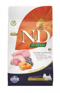 Farmina N&amp;D Dog PUMPKIN (GF) Adult Mini, Lamb &amp; blueberry 0,8kg