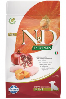 Farmina N&amp;D Dog PUMPKIN (GF) Puppy Mini, Chicken &amp; pomegranate 0,8kg