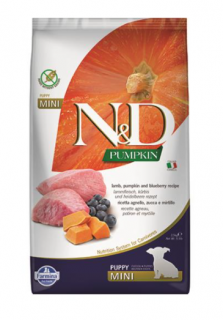 Farmina N&amp;D Dog PUMPKIN (GF) Puppy Mini, Lamb &amp; blueberry 2,5kg