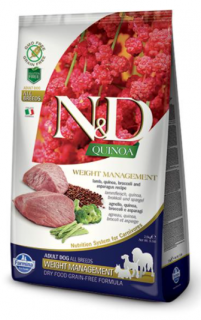 Farmina N&amp;D Dog QUINOA (GF) Adult all Breed, weight managment, Lamb 2,5kg