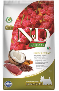 Farmina N&amp;D Dog QUINOA (GF) Adult Mini, skin &amp; coat, Duck &amp; coconut 2,5kg