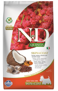 Farmina N&amp;D Dog QUINOA (GF) Adult Mini, skin &amp; coat, Herring &amp; coconut 2,5kg