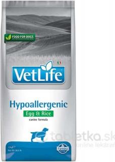 Farmina Vet Life dog hypoallergenic, egg &amp; rice 12 kg