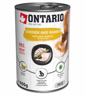 Ontario konzerva Chicken &amp; Rabbit 400g