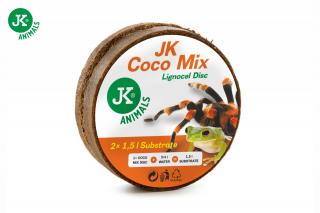 Podstielka JK Coco Mix Lignocel Disc, kokosová drvina vo dvoch diskoch, 2×110 g