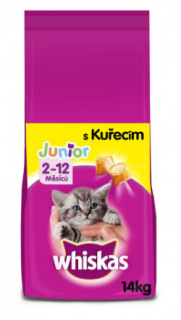 WHISKAS Junior Cat s kuracím mäsom 14kg