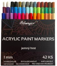 Artmagico Akrylové fixky Jemný hrot 1 mm - 42 farieb