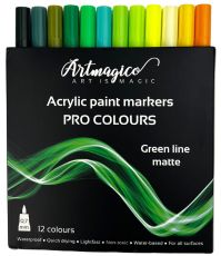 Artmagico Akrylové fixy PRE LINE Green