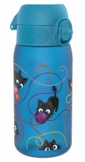 Ion8 Fľaša na pitie One Touch Cats blue 400 ml