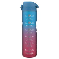 Ion8 Fľaša na pitie One Touch Motivator Blue and pink, 1100 ml