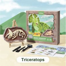 Mideer Vykopávanie dinosaurov - Triceratops