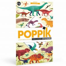 Poppik Náučný samolepkový plagát Dinosaury