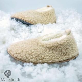 Vlnené členkové papuče (Pohodlné členkové papuče z prírodnej merino vlny)