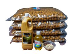 KAPRPRO Boilies 20kg set 20/24/30 Boilies 20kg, jahoda  med, 20mm + CSL 1l + DIP 250ml +  VYVÁŽENKY HARD 20mm, 30g  4x5kg