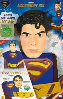 Superman Blister set (6 - 10 roků) - licenční kostým - věk 6 - 10 roků - Výprodej