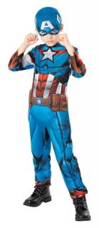 Captain America - licenční kostým - věk 5 - 6 roků - 110 - 115 cm