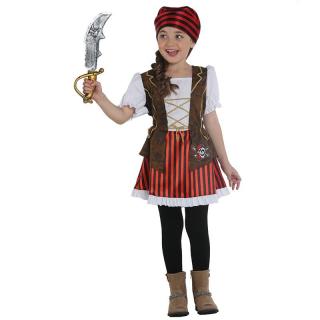 Rubies Deutschland Piratenlady - dětský kostým - výška 104 cm