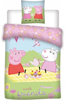 Detská posteľná bielizeň Peppa Pig 100×140cm, 40×45 cm