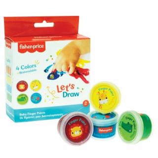 Detská prstová farba Fisher-Price 6 kusov