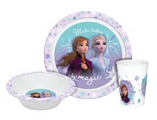 Disney Frozen Magic Dinnerware, mikro plastová sada v krabičke