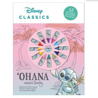 Disney Lilo and Stitch Cheeky notebook + mini crayon set