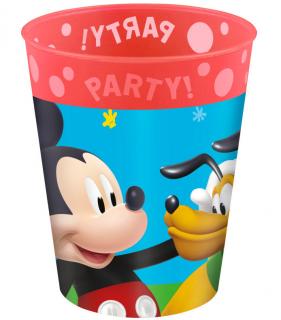 Disney Mickey Rock the House mikro prémiový plastový pohár 250 ml