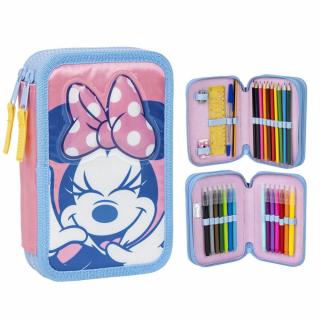 Disney Minnie filled pencil case duble layer