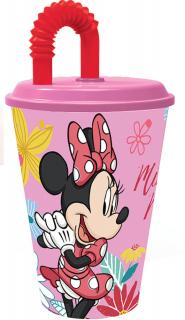 Disney pohár Minnie Spring so slamkou 430 ml