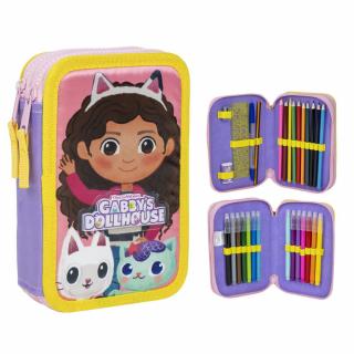 Gabby's Dollhouse filled pencil case duble layer