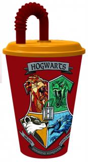 Harry Potter Houses pohár so slamkou 430 ml