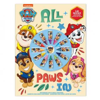 Paw Patrol Future Leader Notebook + mini crayon set